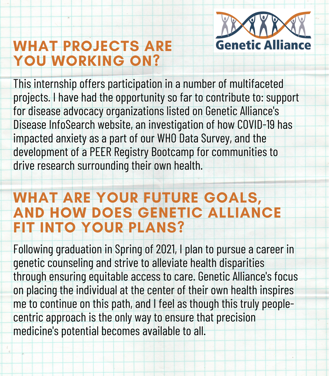 GeneticAlliance's tweet photo. "@GeneticAlliance's focus on placing the individual at the center of their own health inspires me to continue on this path, and I feel as though this truly people-centric approach is the only way to ensure precision medicine's potential..." - Katie Anderson (@kat4anderson) https://t.co/XgDvNAJLQs