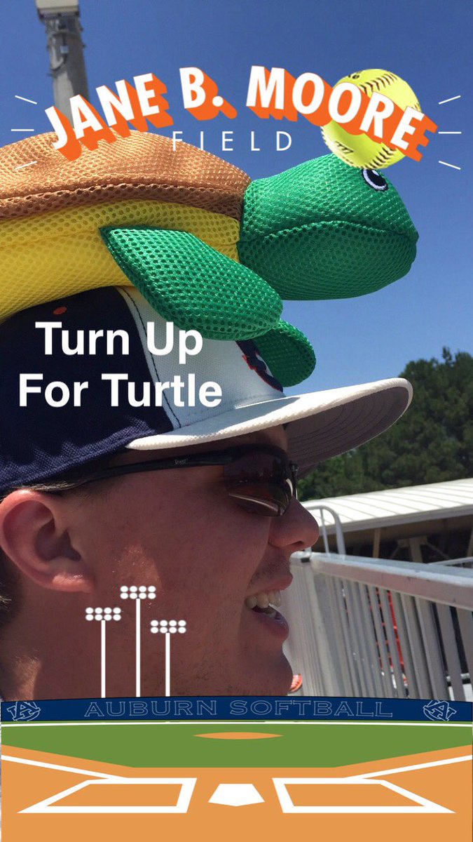 autumnashtyn's tweet photo. @NCAAsoftball @SouthernMissSB 2016 @AuburnSoftballβs run to the WCWS #turnupforTurtle... so we passed around our #RallyTurtle https://t.co/km5RxRUhf6