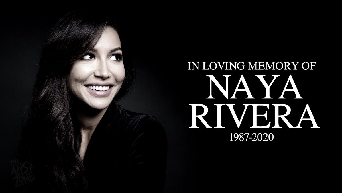 R.I.P. NAYA RIVERA (1987-2020) The beloved mother, author, and actress, best known for her work as Santana Lopez on FOX’s “GLEE,” passed away after a swimming accident on Wednesday afternoon.