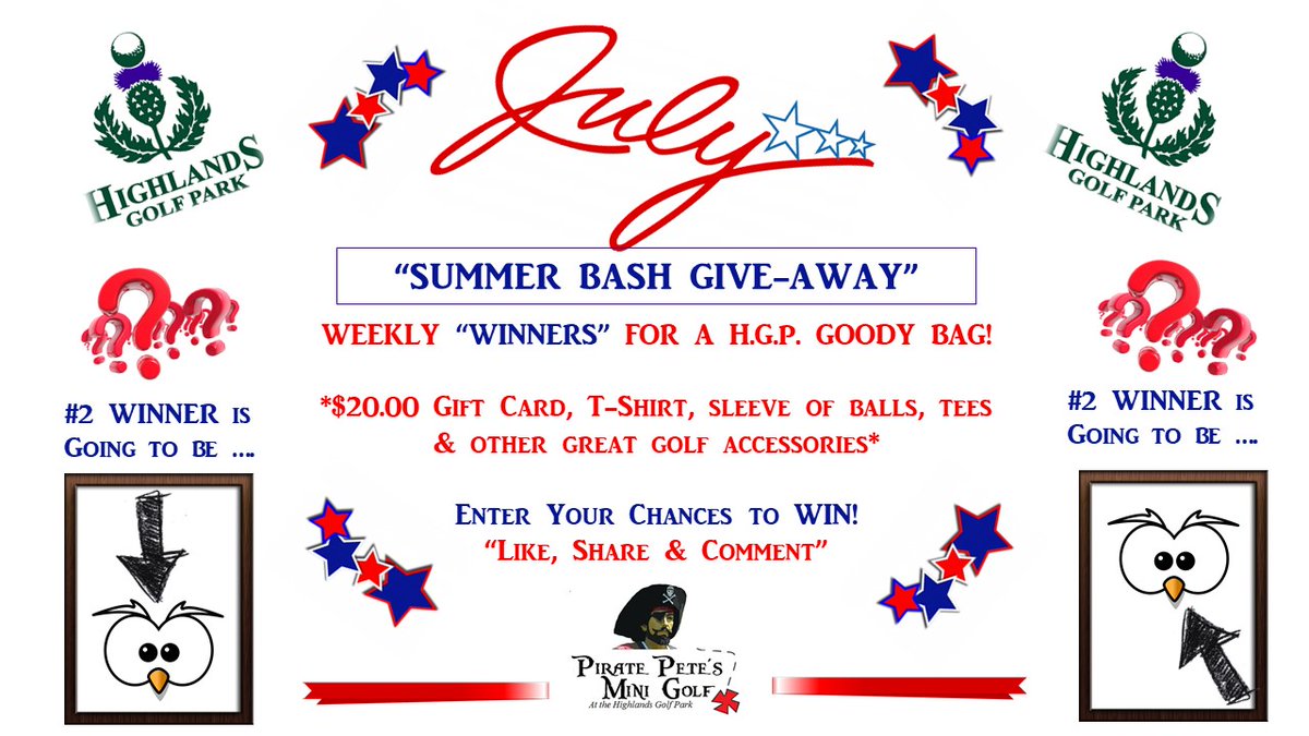 GoHighlandsGolf's tweet image. It's ON!!! Drawing this FRIDAY for the #2WINNER ... I need to see some 📢📢📢📢📢 NOISE!!! Y'all get busy with the "Likes, Comments &amp;amp; Shares, Good Luck! 🏆⛳
Check Us Out: bit.ly/3erTyv or TEXT GOLFRANGE to 85100