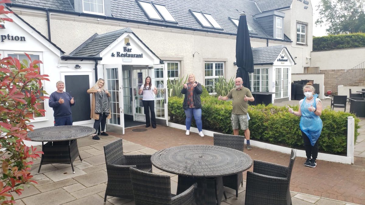 🙌 LOOKING FORWARD TO SEEING YOU SOON 🙌 

Team <a href="/OldLoans/">Old Loans Inn</a> getting set to welcome you back on 15th July. We've missed you and can't wait to get back to business. Book online oldloansinn.co.uk/en/fooddrink/ #seeyousoon #lifeafterlockdown