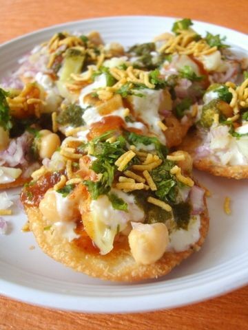 Papri chaat and Panipuri