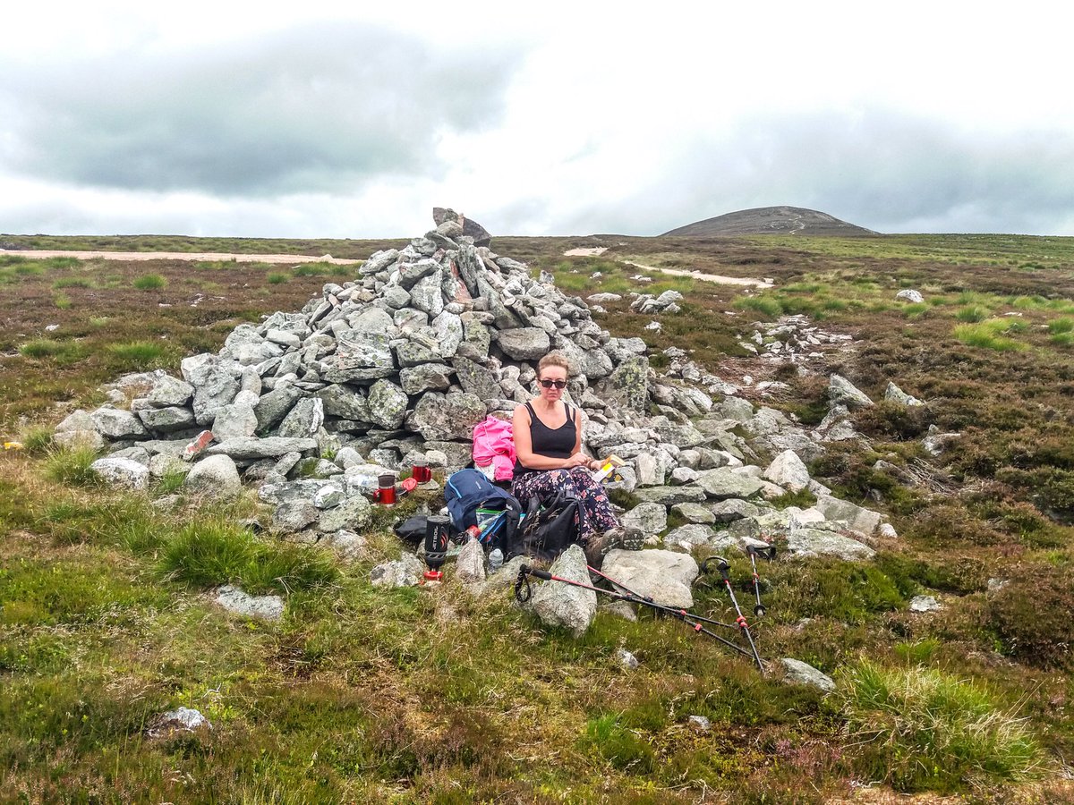 scorgied's tweet photo. Finally got back on the hills today and as an added bonus was accompanied by the good wife @lyndascorgie1, who bagged her first Munro (Mt Keen). The weather was kind to us, cloudy on the way up, sunny down
Photos;
On our way.
Lunch.
The final push.
At the top
Well done Quine! https://t.co/Nsc30Qor96