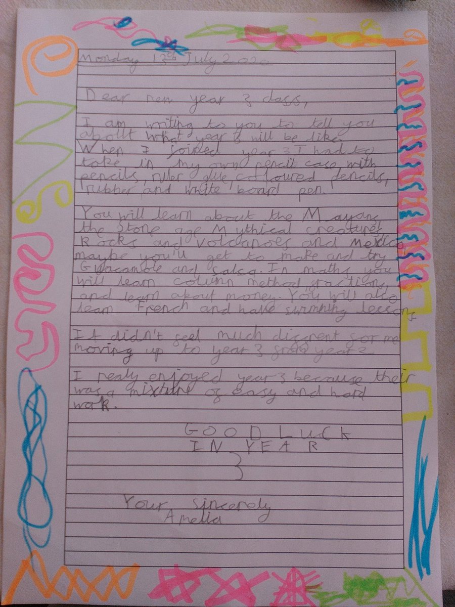 honour_kerry's tweet photo. @MissRolfe Todays work. Letter to the new year 3s. And Stonehenge. https://t.co/xV0LiawfbU