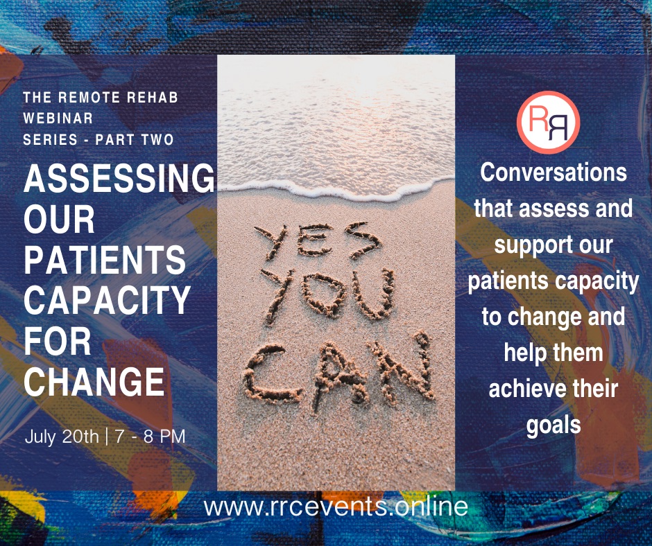 BodyActivation's tweet photo. What a success! Nearly 300 people tuned in to our first live webinar. Amazing to see! Part 2 next Monday at 7pm on assessing capacity to change. Sign up before we sell out 😀 at https://t.co/nzYcUYbRMp #remoterehab #telehealth #virtualrehab #CPD https://t.co/kTq2qv2iEa