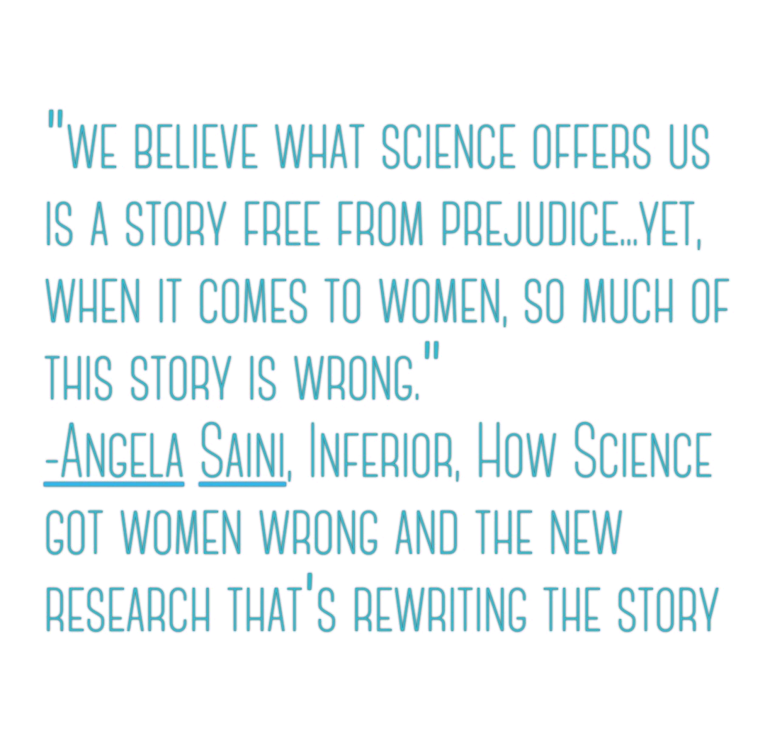 A recommended read by @angeladsaini. 
#Inferior says 'so much of the story is wrong.'  

Let's tell our own!
#storieschangeoutcomes
#WomenembracingKnowledgeNecessaryforOurWellness
#herhealthmatters
#womenshealth
#letstalkaboutit - Join #coochieconversations SUN on Zoom!