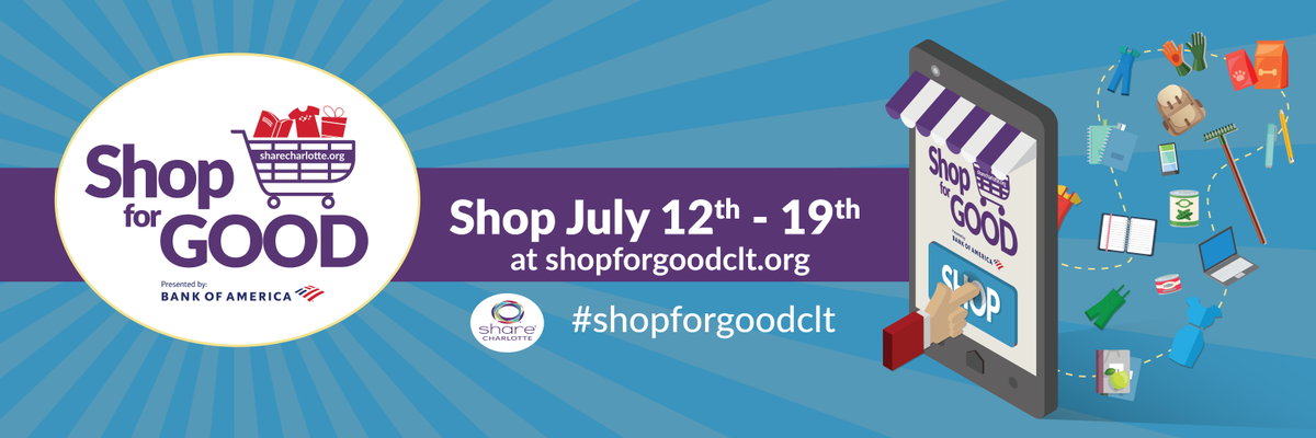 SignUpGenius's tweet photo. Our friends at @shareclt are helping our hometown stay strong with #shopforgoodclt. Now through 7/19, we can purchase items that Charlotte nonprofits need most and have them sent directly to their front door. Visit https://t.co/rxRL1geyp4 today and #dogoodclt https://t.co/kJ7ihu4sLY