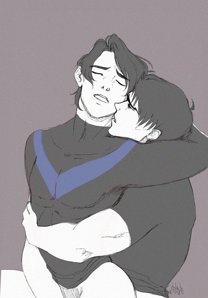 art_lenore's tweet photo. Another fast doodle ❤️💙

#sketch #nsfw #jaydick #jasontodd #dickgrayson https://t.co/fc4gqODd01