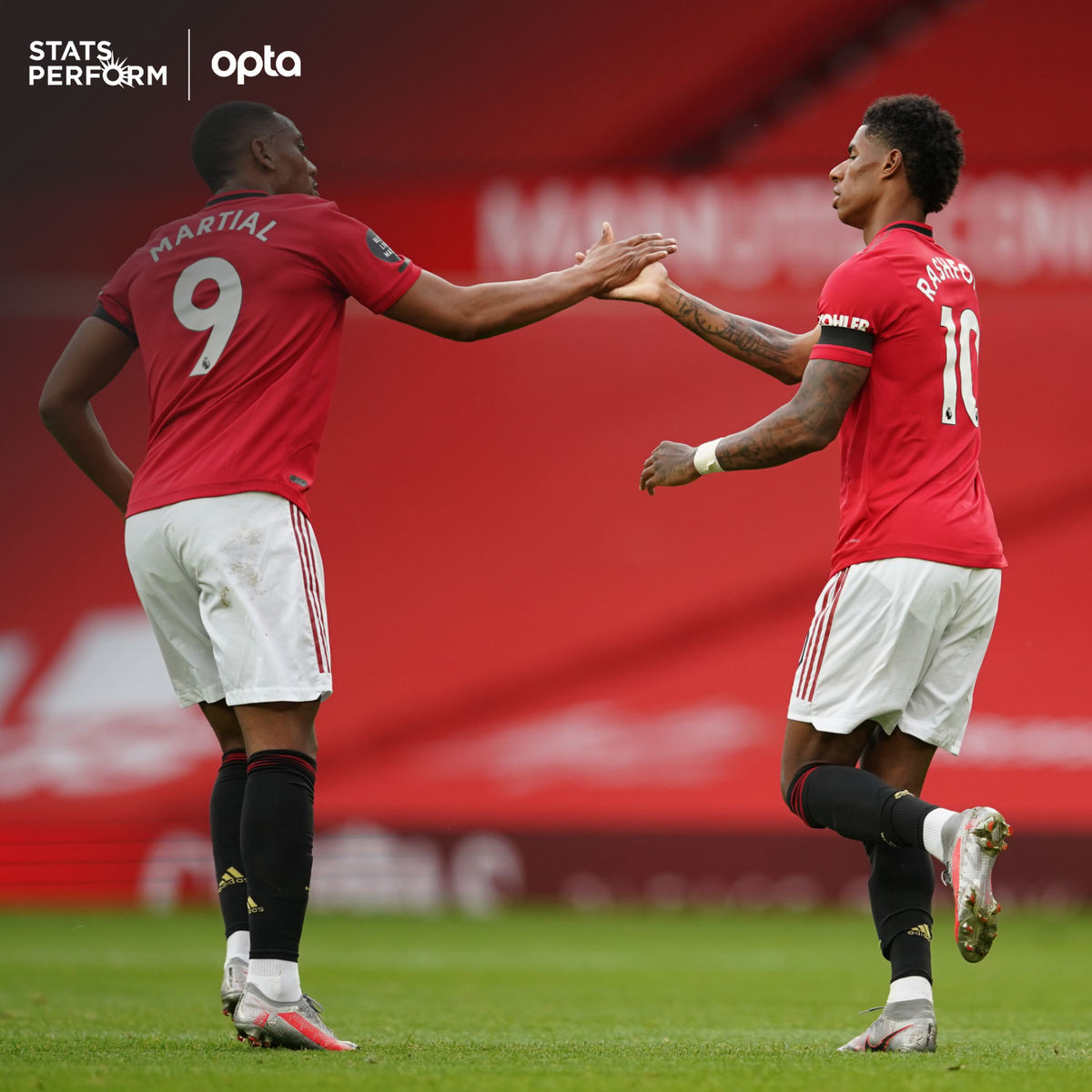 OptaJoe's tweet photo. 6 - Anthony Martial's assist for Marcus Rashford's equaliser was the sixth time the pair have combined for a goal in the Premier League this season - no duo have combined for more goals for @ManUtd in a single season in the competition. Understanding. #MUNSOU https://t.co/p2mVqGOdTt
