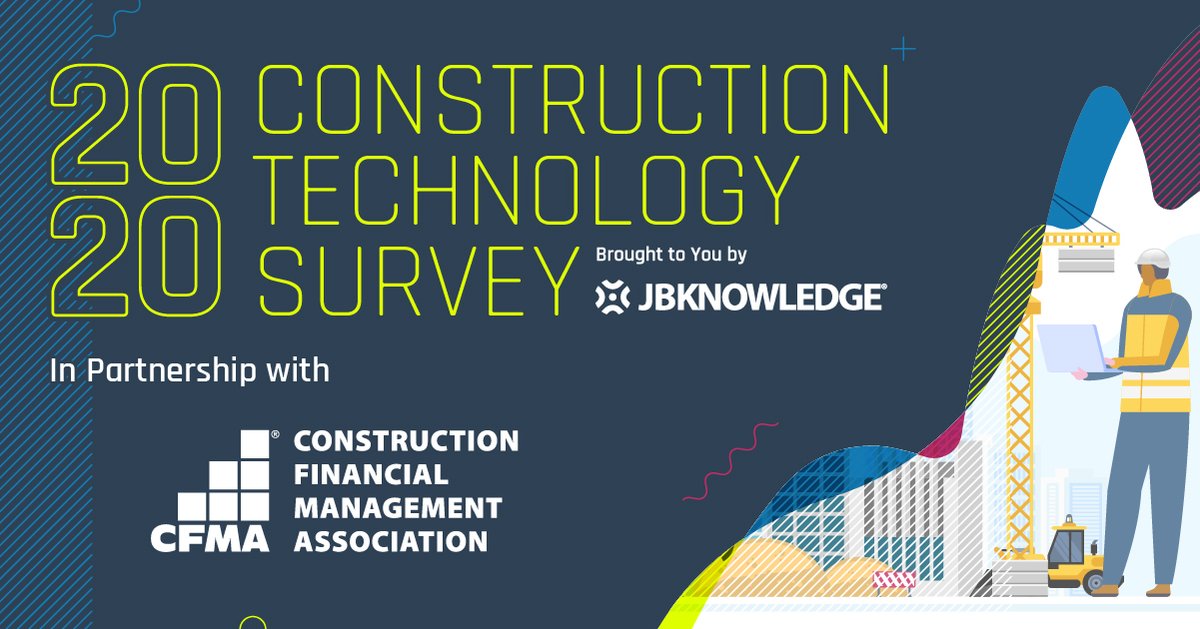 CFMA's tweet image. 47% of construction companies reported spending less than 1% on IT. Make sure this number is accurate by taking #2020ConTechSurvey! Take the survey here &amp;gt;&amp;gt; jbk.fyi/CFMA?utm_ss=Mz…