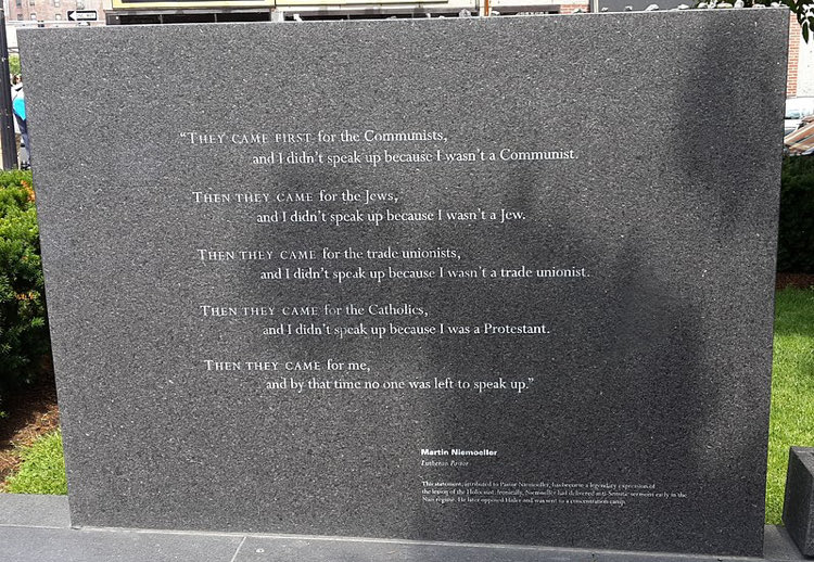 I’m reminded of the famous poem by German Lutheran pastor Martin Niemoller. People all remember the line “then they came for the Jews.” But the poem also said l “then they came for the trade unionists.” They always come for the unions; because they know we’ll fight them.  #canlab