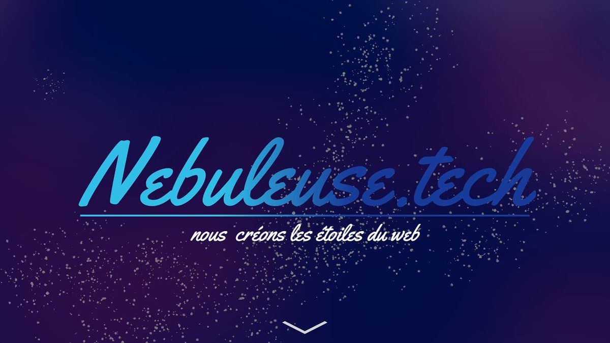 NebuleuseTech's tweet photo. Here is a first draft for the design of our website, more precisely the first thing you will see when you arrive on it, we would be curious to have your opinion! Do you like it? https://t.co/byG0JSxqSj