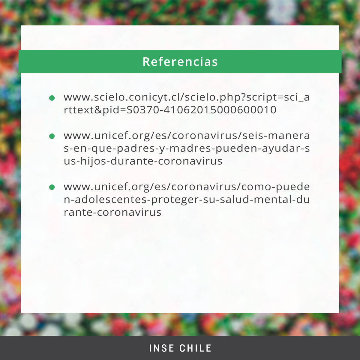 INSE_CHILE's tweet photo. 🟠 Viendo perjudicadas sus instancias de recreación y las posibilidades de con/vivir por medio del juego libre. Por ello es importante generar espacios de convivencia saludable, en donde niñes y adolescentes puedan disponer de instancias para jugar, soñar y reír. 

#psicología https://t.co/dVR97GxKTA