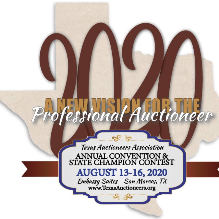 AuctioneersTX's tweet image. Countdown is on. 30 days till convention. Register at texasauctioneers.org