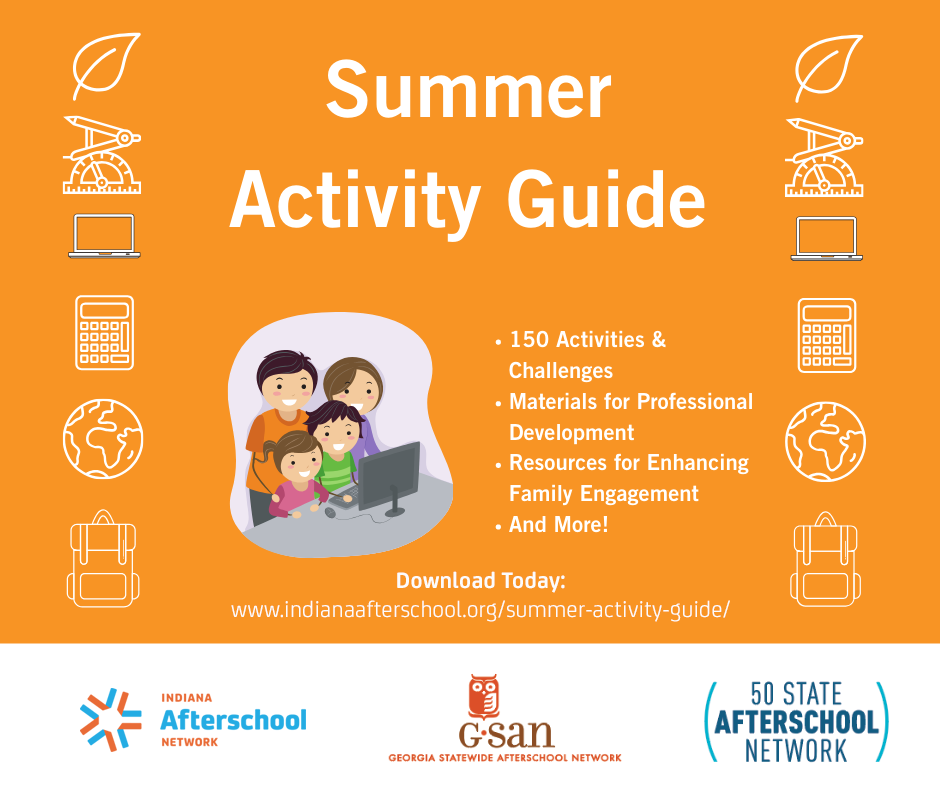 INafterschool's tweet photo. NEW GUIDES JUST ADDED on "Invention & Imagination"! Organized by four different school-age groups, the #SummerActivityGuide includes tips & strategies on implementing activities in different program settings. Learn more: https://t.co/euWAjYpIGx https://t.co/wt6p68cRs3