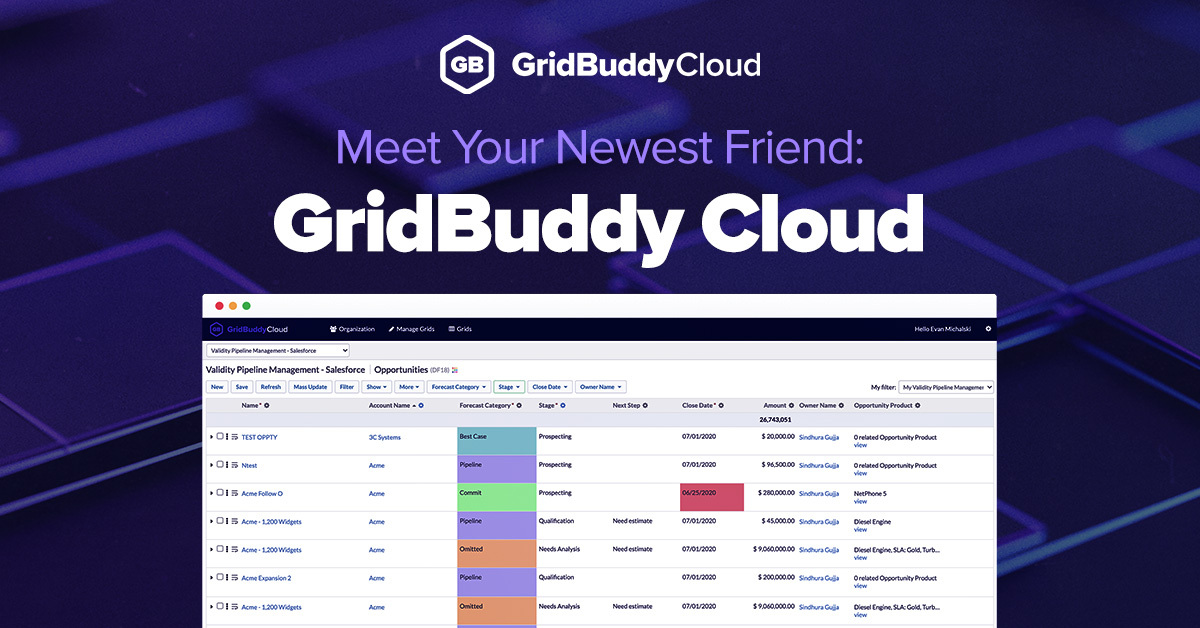 *NEW* Introducing GridBuddy Cloud, #Salesforce users' new best friend. Details: bit.ly/2BXozuF