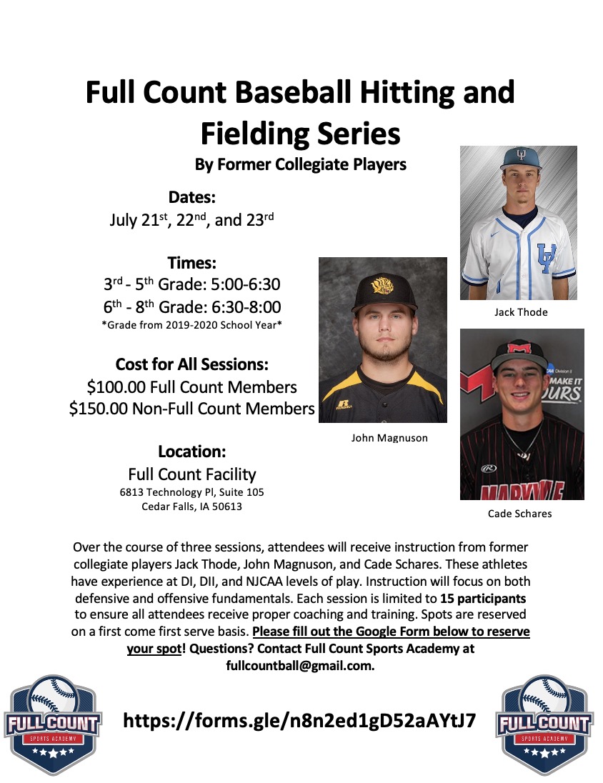 FullCount_Ball's tweet photo. Get registered for our upcoming baseball and softball clinics! Email fullcountball@gmail.com to reserve your spot for the softball pitching series and fill out the Google Form below for our baseball hitting and fielding series! #FullCountBSB #FullCountSB https://t.co/WVTujC9uRV https://t.co/194kqeJfqY