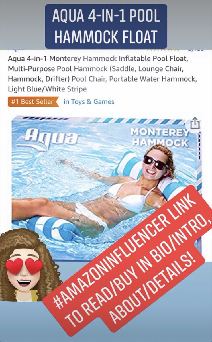 rileyroseauthor's tweet image. On COVID-19 lockdown or not...4-In-1 pool float on Amazon. Great for staycationing...! 
.
#amazoninfluencer link on Bio/Intro and click RileyRoseAuthor Product Favorites!
.
#poolfloats #poolfloaties #staycation #velakurvbooks @bzshorts @amazonproducts