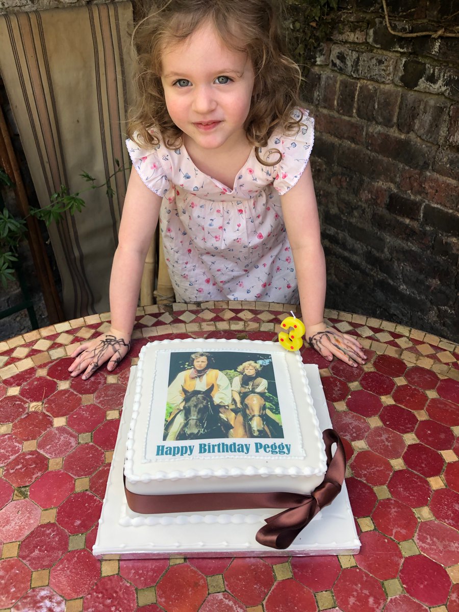 Like any sensible three-year-old, Peggy wanted a Richard O'Sullivan themed cake. I was very happy to oblige.