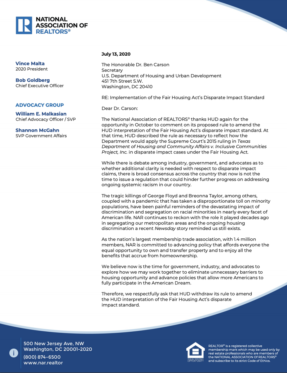 Screenshot of page 1 of the letter. The full text is available at the link in the original tweet.