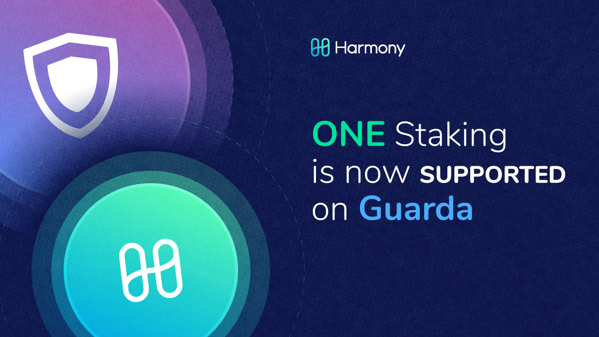harmonyprotocol's tweet photo. 🙏 Excited to partner with @GuardaWallet, now supporting Harmony #OpenStaking on both Web and Desktop!

🌈 Guarda: fully non-custodial for privacy and security &amp; 45 major blockchains.

🔥 It is easy to stake your ONE on #Guarda. 

👇 https://t.co/MOagyNpvPC https://t.co/yI09Z9kmg7