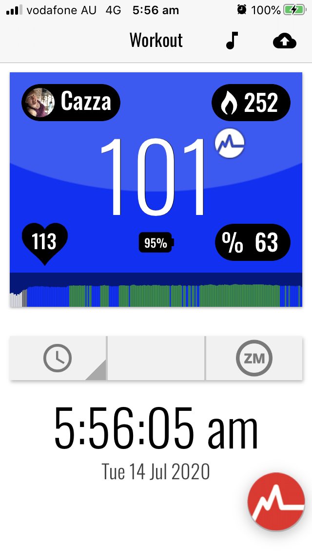 CazzaCarolyn's tweet photo. Early morning workout, only way to go!! #effortrewarded @MYZONEmoves #myzonemoves #isolationworkout #homeworkout #fitness #burnthatfat #workday #letsgo #5am https://t.co/9r31zwMYt5