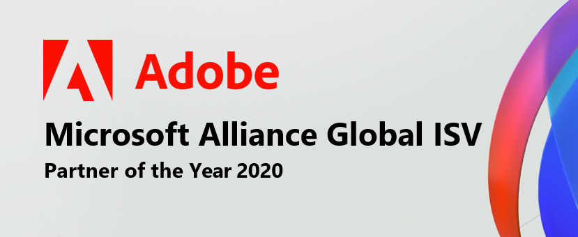 markkurtz's tweet photo. We’re proud to announce that 
@Adobe has been recognized as Global Alliance ISV 2020 Microsoft Partner of the Year. 

Details here: https://t.co/owh62ek9ho 
@MSPartner
 #MSInspire #MSPartner #PartnersMakeMorePossible https://t.co/K4iWUP383S