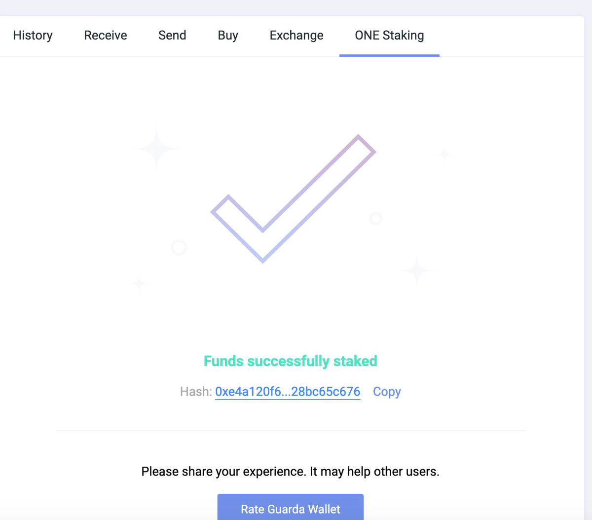 harmonyprotocol's tweet photo. 🙏 Excited to partner with @GuardaWallet, now supporting Harmony #OpenStaking on both Web and Desktop!

🌈 Guarda: fully non-custodial for privacy and security &amp; 45 major blockchains.

🔥 It is easy to stake your ONE on #Guarda. 

👇 https://t.co/MOagyNpvPC https://t.co/yI09Z9kmg7