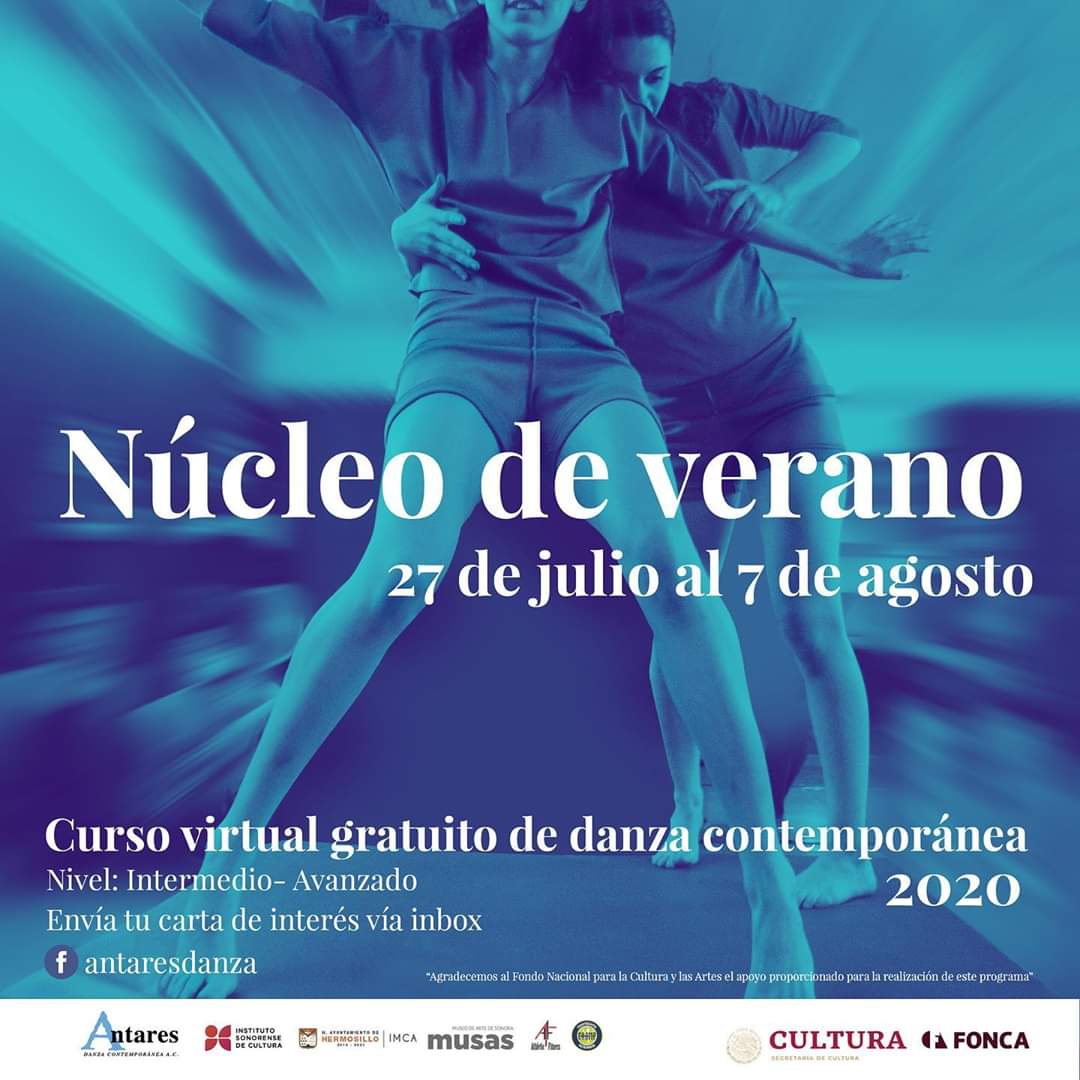 antaresdanzac's tweet photo. Hola, si te interesa participar en el Núcleo de Verano 2020, envía a ANTARES DANZA CONTEMPORÁNEA un mensaje de interés para reservar el espacio. Sigamos en unión y movimiento.
Núcleo Antares https://t.co/dQfc6fMzJa