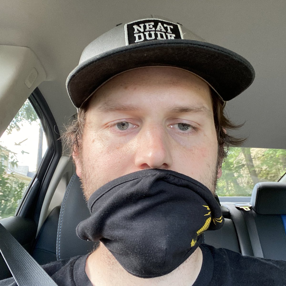 chrismelberger's tweet photo. some cool ways i’ve seen customers at walmart wear their masks 😀 https://t.co/q94IgLfbkN