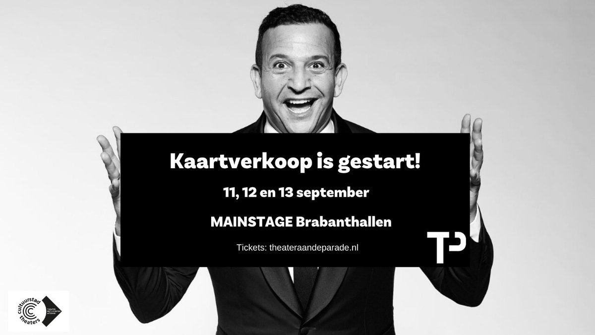 Najib Amhali komt terug naar Den Bosch! Een theatershow met veel persoonlijke verhalen, waar veel om gelachen kan worden, waarin oude bekenden langskomen, en waarbij u zich na afloop wellicht afvraagt: Waar was ik? 
Tickets: theateraandeparade.nl/programma/naji…  #coronaproof #amhali