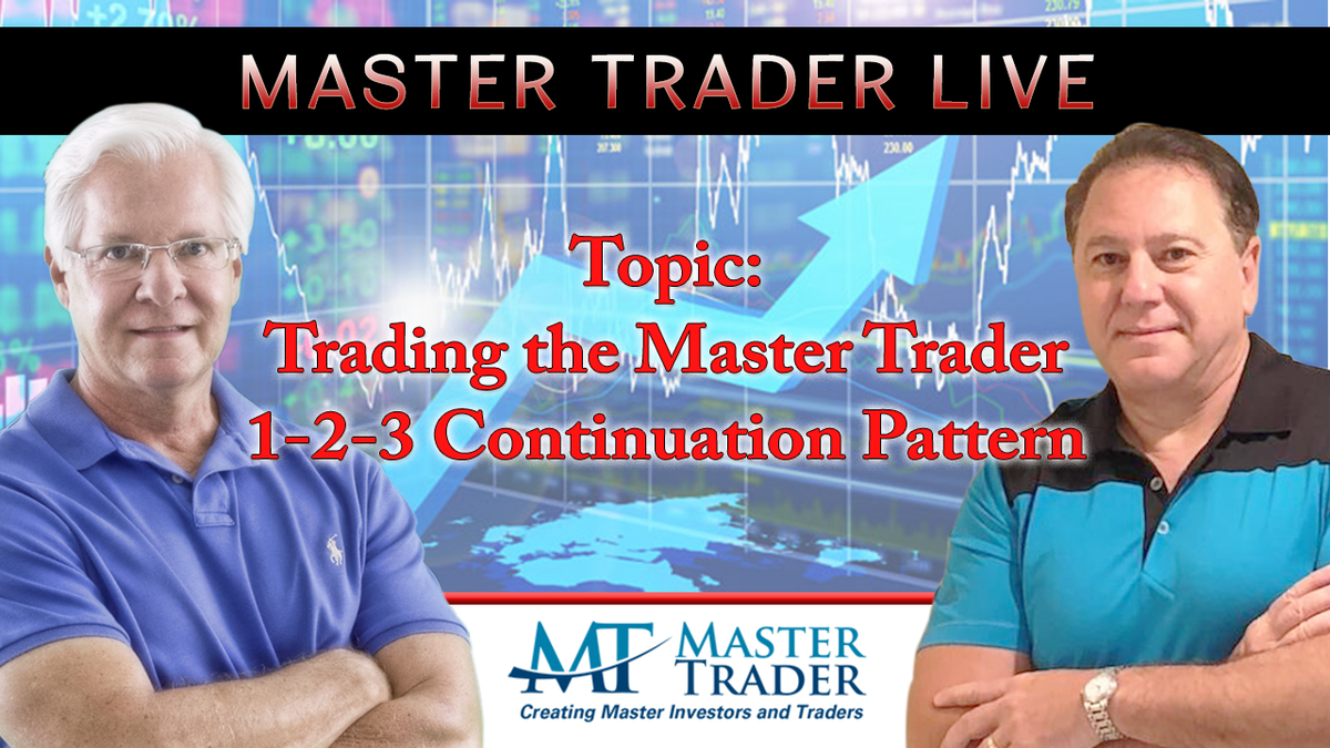 Master_Trader1's tweet photo. Tune into this week's MT Live (Wed. July 15) @ 12noon EST to learn a powerful setup β The Master Trader 1-2-3 Bull and Bear Continuations -- and how to trade stocks and options on the best-looking setups on any time frame. https://t.co/nHi7KGab6g #daytrade #ContinuationPattern https://t.co/sWw8qQunsO