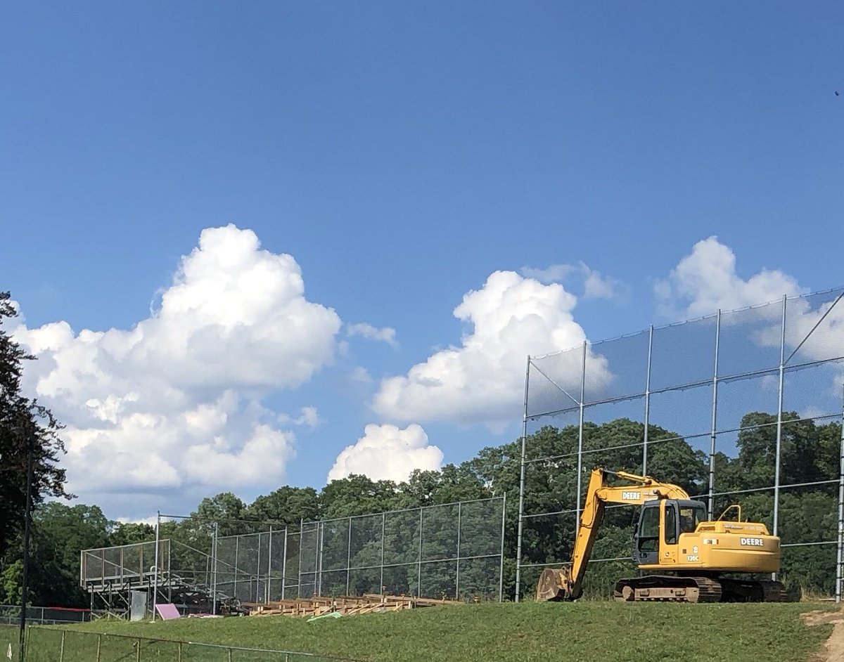 Great progress being made with baseball and softball dugouts!  ⚾️🥎. <a href="/sleepybaseball/">Sleepy</a> <a href="/ufsdtarrytowns/">Tarrytown Schools</a>