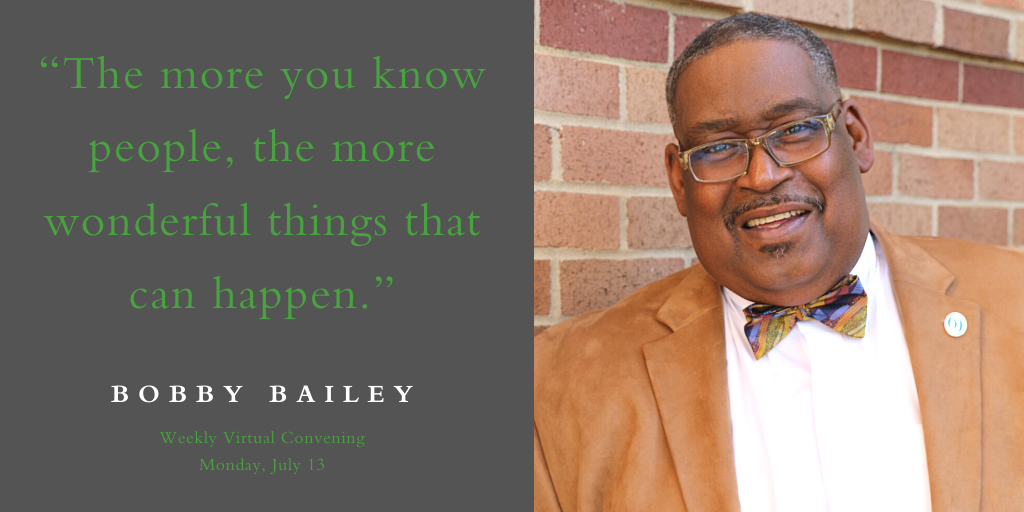 arrasfoundation's tweet photo. Today's #WeeklyVirtualConvening was a very special one. Community leader Bobby Bailey &amp; @USCLancaster Dean Dr. Walt Collins spoke with our President &amp; CEO, @susan_devenny about the vision for inclusive community conversations - in 2020 &amp; beyond. https://t.co/PWTL8QT4F2