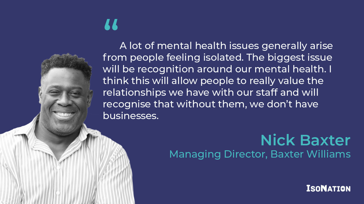 aiexpertuk's tweet photo. Great insight from our founding partner, Nick Baxter @baxterwilliams 😀
#isonation #baxterwilliams #niftycommunications #businesscommunity #community #business #businessesthriving #mentalhealthawareness #isolation https://t.co/7UKL0lgQ3K
