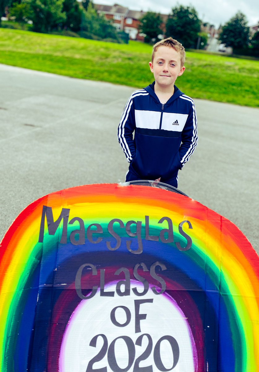 misscross56's tweet photo. My rainbow class of 2020, so proud of your resilience, determination and courage! @YsgolMaesglas https://t.co/Y562erogdH
