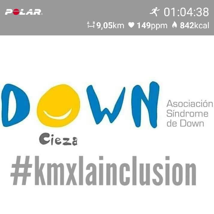 Salida de hoy.
#sumando #kmxlainclusion #unasolameta