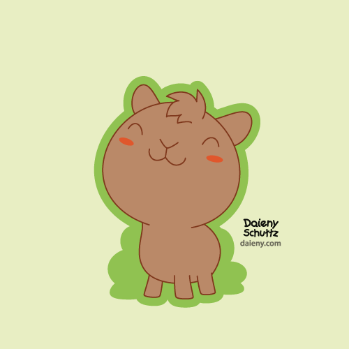 Daieny Schuttz - daieny.com Capivaras, nunca demais #daieny #daienyschuttz  #cute #kawaii #chibi #fofo #vector #vetor #animal #furry #design #character  #personagem #mascote #mascot #capivara #capybara #brown #marrom #rodent  #roedor Entre em contato com