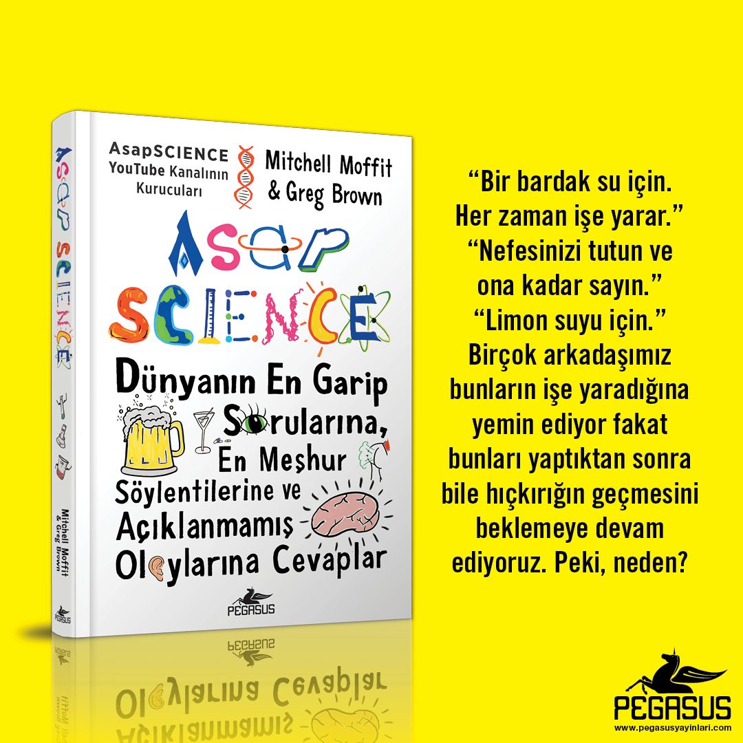 PegasusYayinevi's tweet photo. #AsapSCIENCE YouTube kanalının sevilen kurucuları Mitchell Moffit ve Greg Brown, ilk kitaplarında, şeylerin nasıl çalıştığını doğru bilimsel verilerle açıklayarak yakıcı sorulara yanıt arıyorlar.⠀
⠀
Çeviri: Okan Ağgez⠀
Sayfa: 256⠀
👉 https://t.co/yMhZKmmohJ https://t.co/Odf97gf0w4