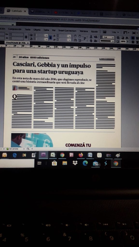 jartigasherrera's tweet photo. Me contaron que en la edición especial de 20 años de Café&amp;Negocios solo se reprodujo un artículo de todo lo publicado en dos décadas y fue el de @ConnectusMed!! Felicitaciones y muchas gracias @gmalvasio 🙌🙌🙌 https://t.co/sR1GJ5U4PL