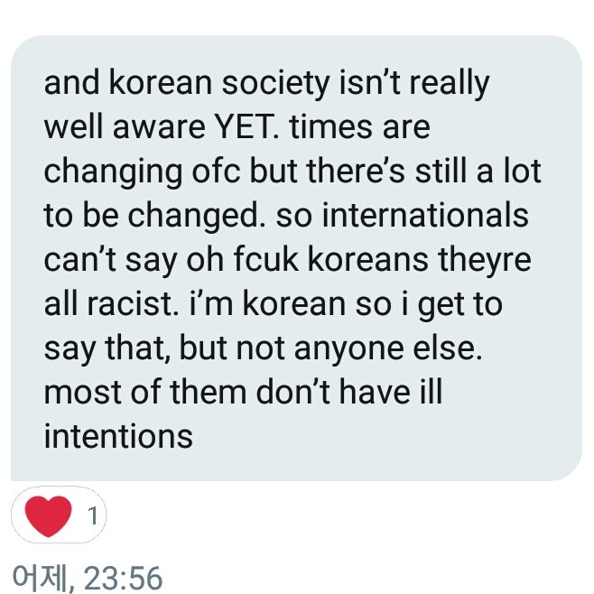 1st screenshot context: the racial slurs used for kor in IND and vice versa. The situation is the same in both the countries.