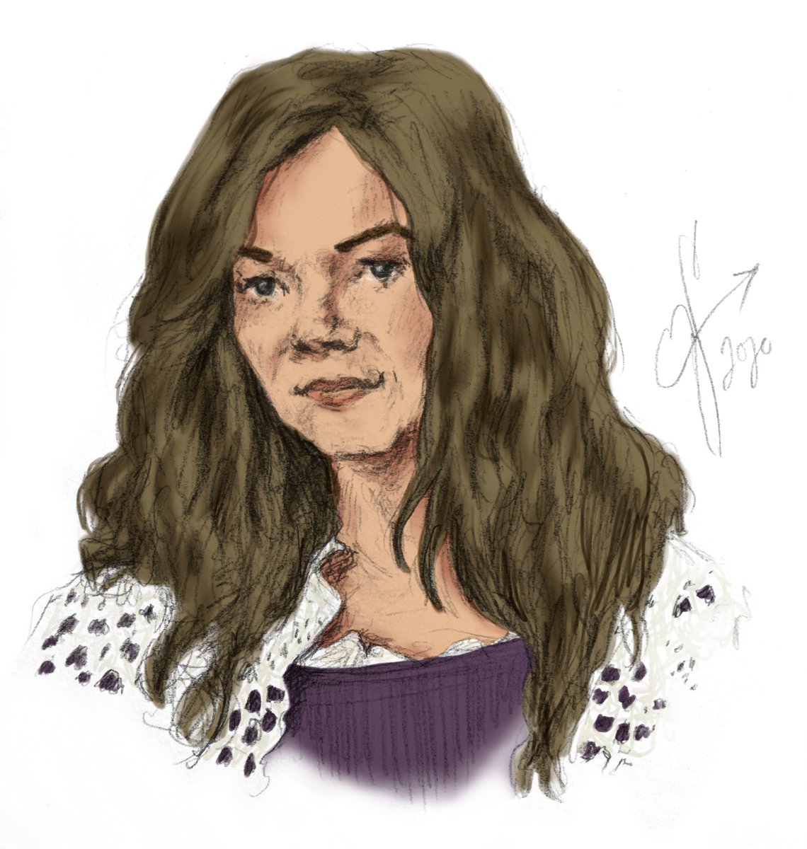 mjkerriss's tweet photo. Added some color to this lovely lady #Agnesnutter I do have commissions open on ko-fi: mjfitzarrow #goodomensfanart #portrait #pencilart #digitalcolor #inked #artcommissions #digitalcommissions #artwork #goodomens https://t.co/B3eQ93Mv8l