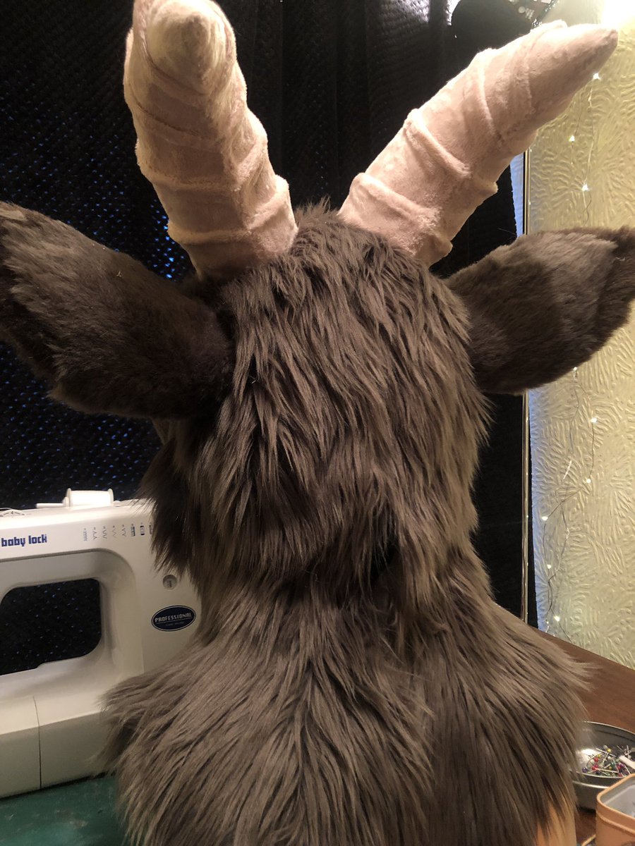 TheShmonster's tweet photo. More progress on the gote lad!! Really enjoying making this bean! 💜

#furry #fursuit #fursuitmaker #furries #fursuitprogress #fursuitwip #furryfandom https://t.co/pUMBn4Su6g