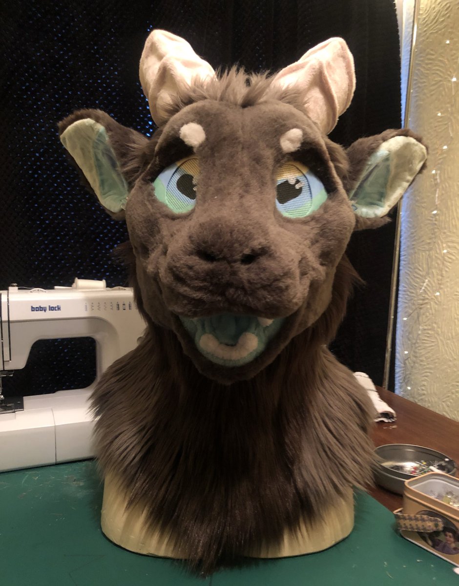 TheShmonster's tweet photo. More progress on the gote lad!! Really enjoying making this bean! 💜

#furry #fursuit #fursuitmaker #furries #fursuitprogress #fursuitwip #furryfandom https://t.co/pUMBn4Su6g