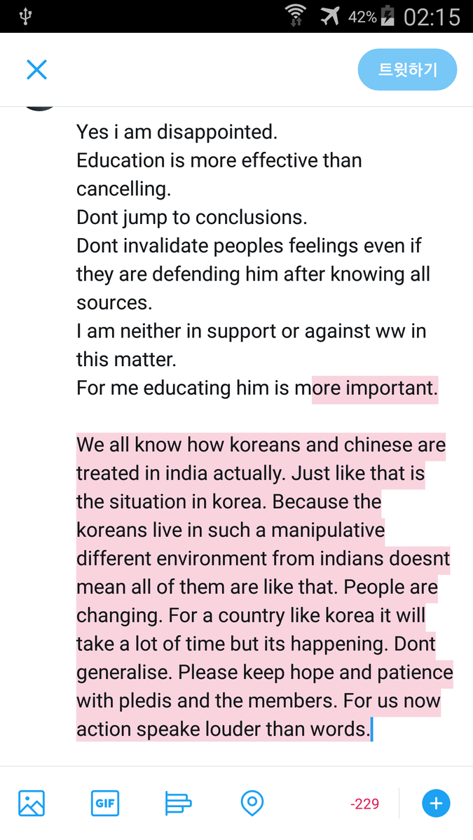 End of thread.All i can say:Yes i am disappointed.Education is more effective than cancelling.Dont jump to conclusions.Dont invalidate peoples feelings even if they are defending him after knowing all sources.I am neither in support or against ww in this matter.