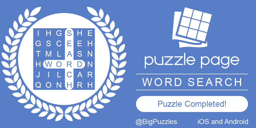 Deb_Abshier's tweet photo. I completed a Word Search in #PuzzlePage. Play for free! https://t.co/Q2rjEqORC7 https://t.co/WifrAKR6hf