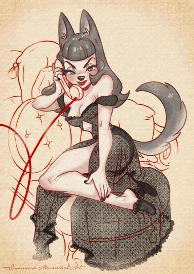 Hello I'm Savannah! I'm a professional character designer and I'm obsessed with vintage fashion, fashion in general, magical girls, dogs, and pin ups! #under10kgang 