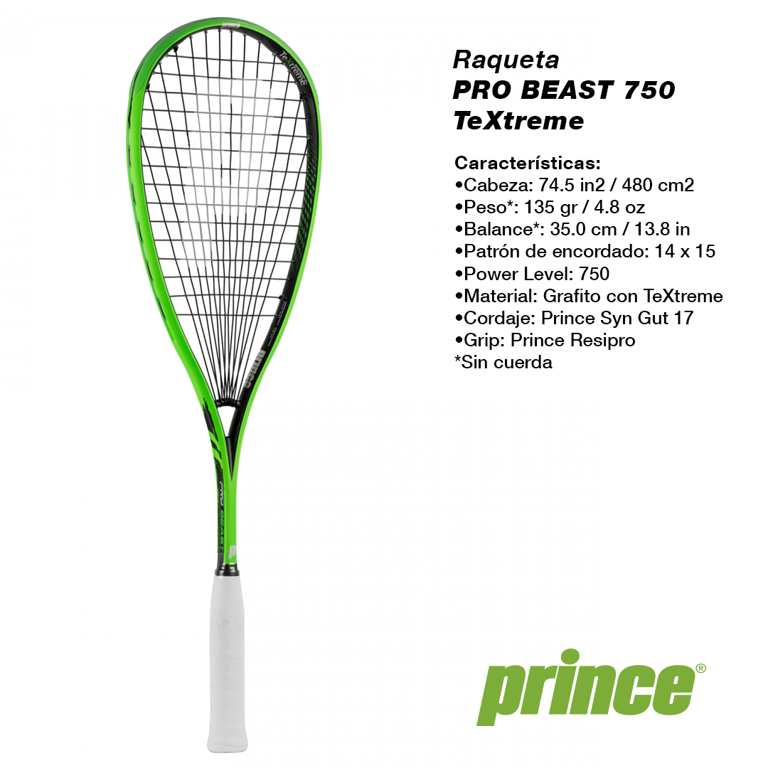 prince_chile's tweet photo. LA PRO BEAST 750 visualmente similar a la Beast anterior, pero más pesada, estable y con un swing más rápido. Con más mordida por su patrón de encordado, y con TeXtreme.

Valor:$ 99.990
Disponible en  https://t.co/fNQFFldtYo

#PrinceChile #PrinceSquash #textreme #locosporeltenis https://t.co/RNu8dPpnIC