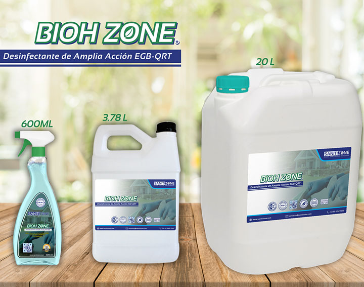 TAPETE  + SANITIZANTE BIOHZONE TENEMOS TRES PRESENTACIONES 

INF 5564100659