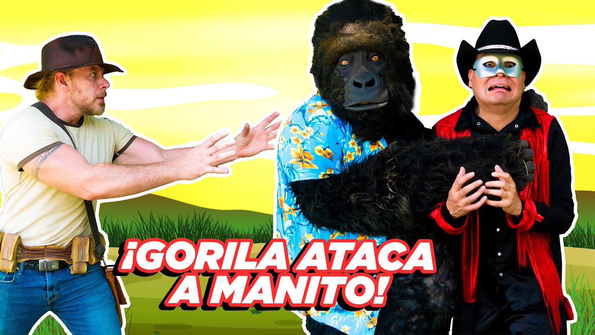 🦍⚠️Gorila Ataca a Manito⚠️🦍 
⏩ youtu.be/m72jDqs3j78 ⏪ VÍDEO NUEVO‼️Suscríbete a nuestro canal oficial de YouTube 👍🏻 Manito y Maskarin TV 😜